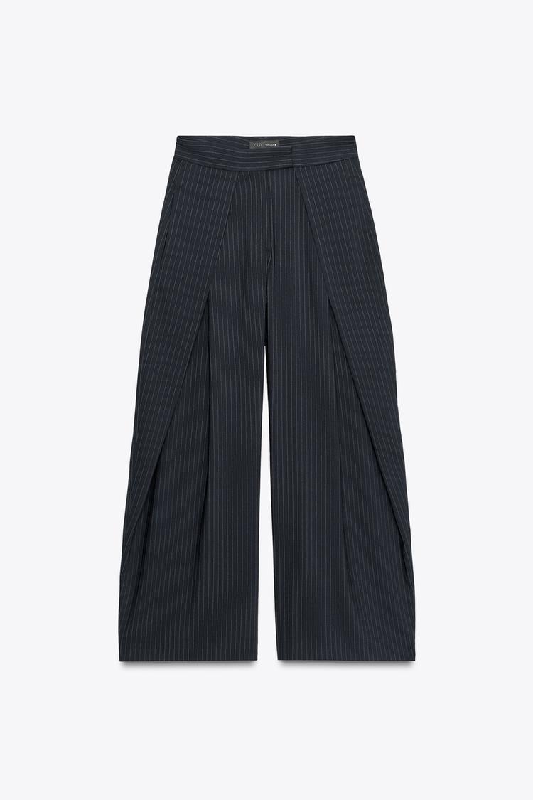 Pantalón de tiro alto con raya diplomática